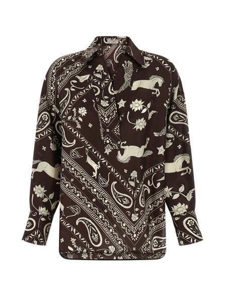 ALBERTO BIANI - PRINTED SILK BLOUSE