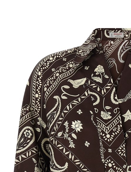 ALBERTO BIANI - PRINTED SILK BLOUSE