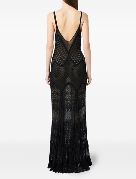 BLUMARINE - Worked cotton dress