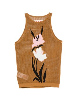 MARNI - Top traforato in maglia