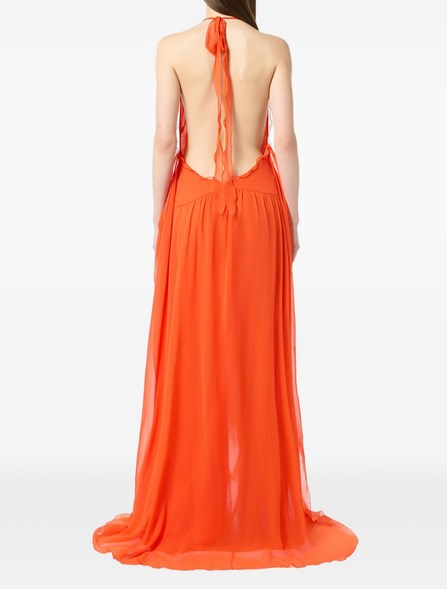 BLUMARINE - Abito in georgette di viscosa