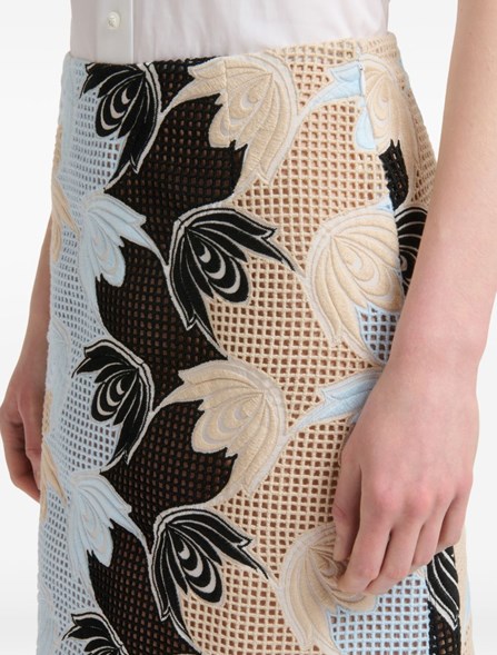 MARNI - Macramé midi skirt 