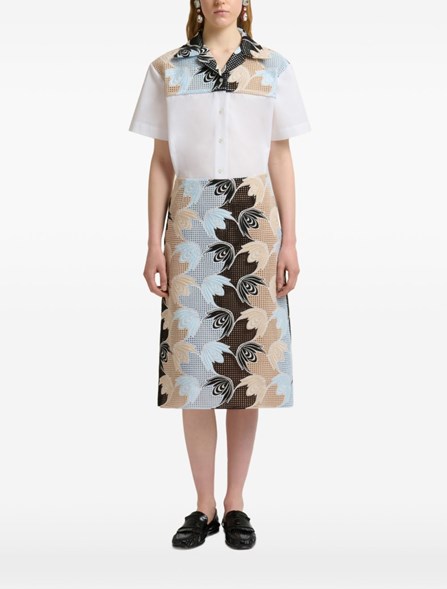 MARNI - Macramé midi skirt 
