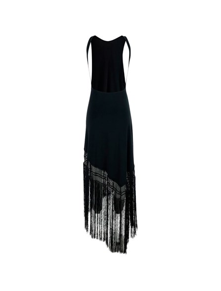 THE ANDAMANE - Jersey dress with fringes