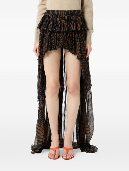 BLUMARINE - Gonna in creponne di viscosa