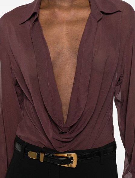 THE ANDAMANE - Blusa in seta stretch