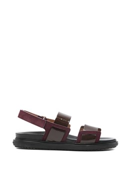 MARNI - Double leather band fussbett