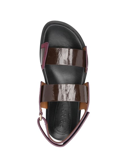 MARNI - Double leather band fussbett