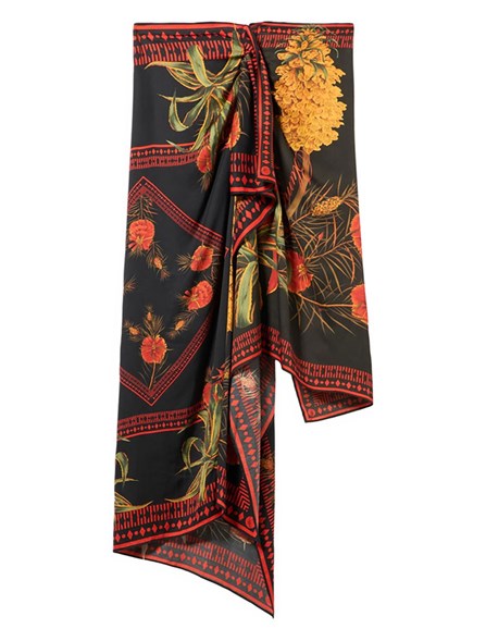 BLUMARINE - Gonna-pareo in twill 