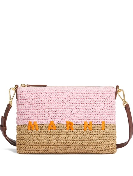 MARNI - Seaside raffia pouch 