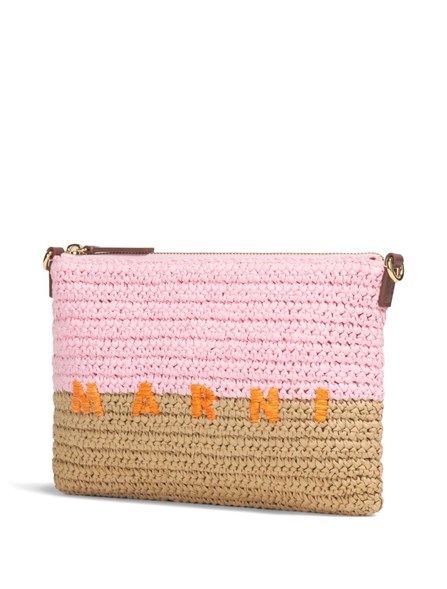 MARNI - Seaside raffia pouch 