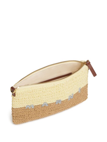 MARNI - Seaside raffia pouch 