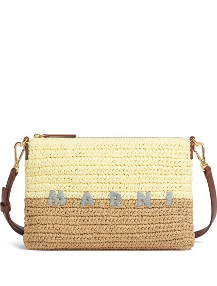 MARNI - Seaside raffia pouch 