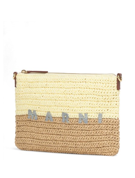 MARNI - Seaside raffia pouch 