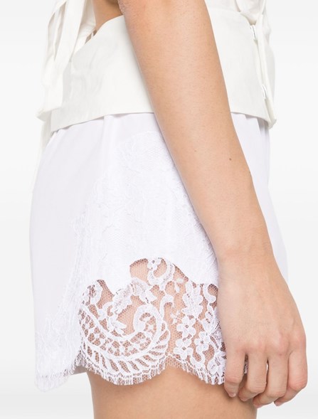VERSACE - Shorts with lace inserts