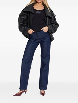 VERSACE - Canotta a coste in cotone