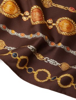 VERSACE - Silk twill scarf