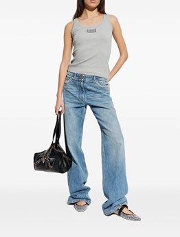 VERSACE - Canotta a coste in cotone