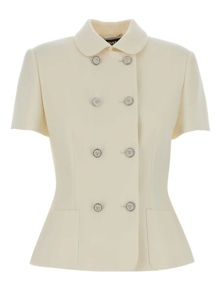 VERSACE - Double wool crêpe jacket