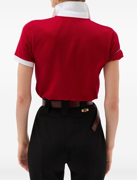 VERSACE - Cotton piquet polo shirt