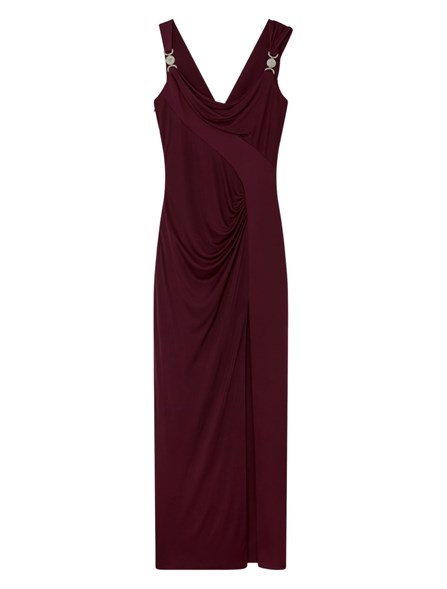 VERSACE - Draped dress in viscose jersey