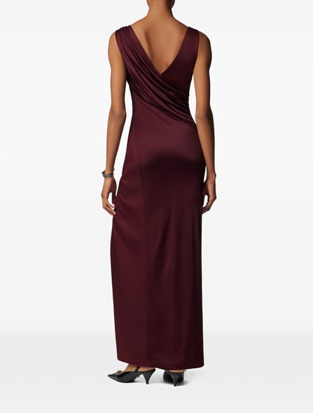 VERSACE - Draped dress in viscose jersey