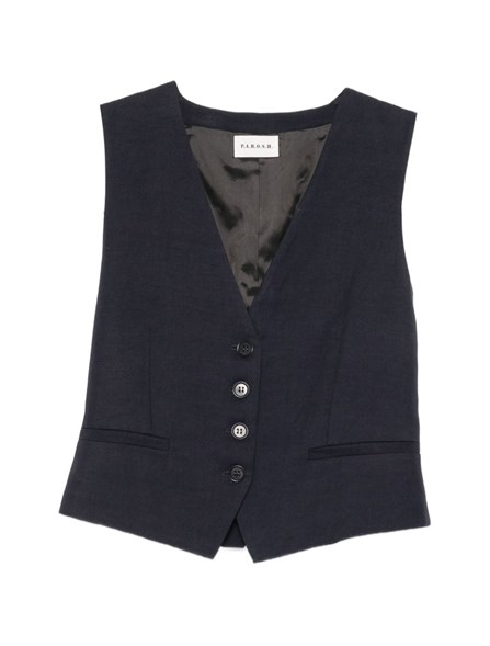 P.A.R.O.S.H. - Gilet in misto lino