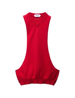 VERSACE - Top in maglia di cotone