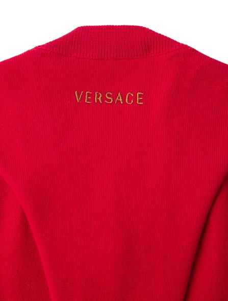 VERSACE - Cotton knit top