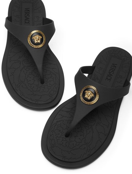 VERSACE - Alia flat rubber sandals
