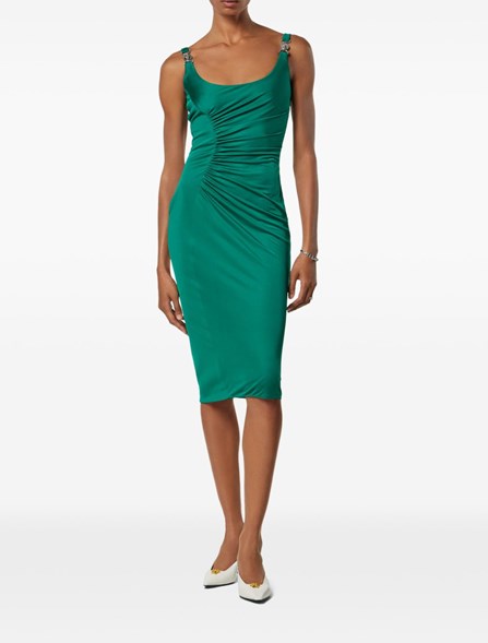 VERSACE - Viscose jersey midi dress