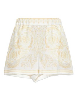VERSACE - Shorts in seta