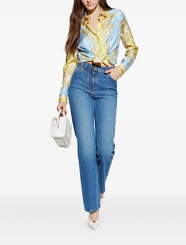 VERSACE - Camicia in twill di seta 