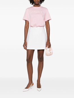 VERSACE - Minigonna in crêpe di lana double