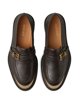 VERSACE - Leather loafers