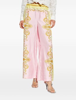 VERSACE - Pantaloni in twill di seta