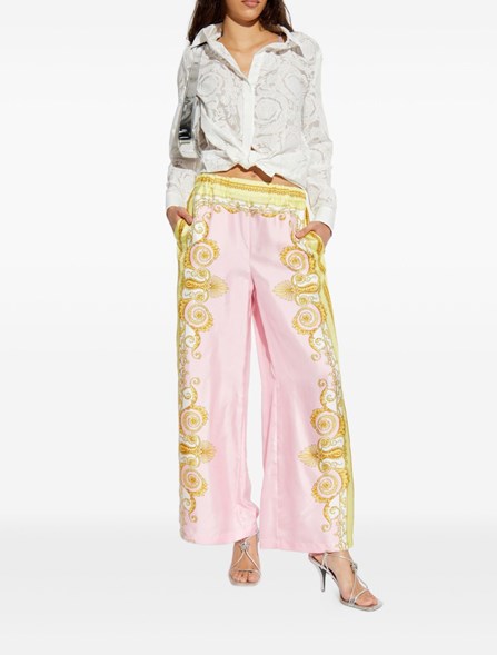 VERSACE - Silk twill pants