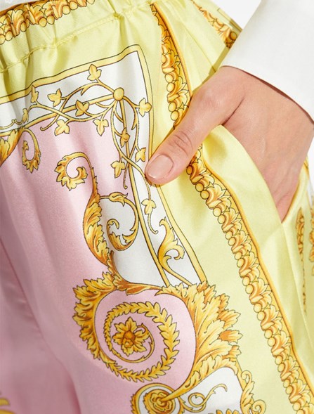VERSACE - Silk twill pants