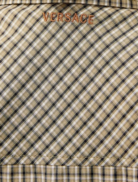 VERSACE - Sleeveless cotton poplin shirt