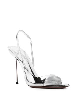 PARIS TEXAS - Sandali SLINGBACK argentati