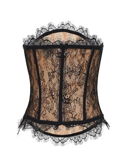 GIUSEPPE DI MORABITO - Worked lace bustier top
