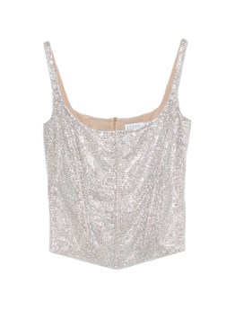 GIUSEPPE DI MORABITO - Bustier with micro rhinestones