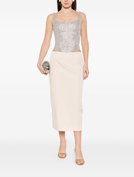 GIUSEPPE DI MORABITO - Bustier with micro rhinestones