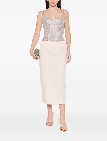 GIUSEPPE DI MORABITO - Bustier with micro rhinestones