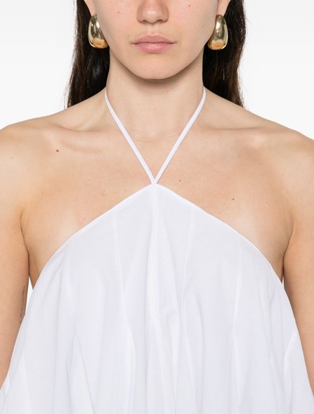JACQUEMUS - Abito asimmetrico a trapezio.