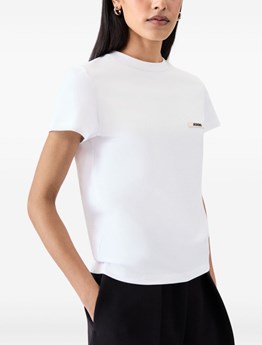 JACQUEMUS - Grosgrain T-shirt with logo 