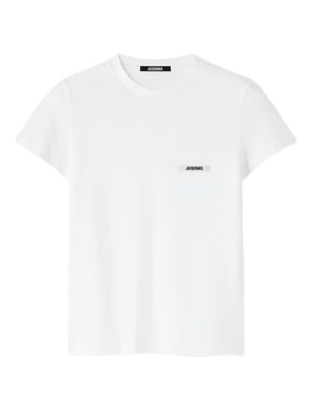 JACQUEMUS - Grosgrain T-shirt with logo 