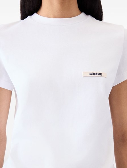 JACQUEMUS - Grosgrain T-shirt with logo 