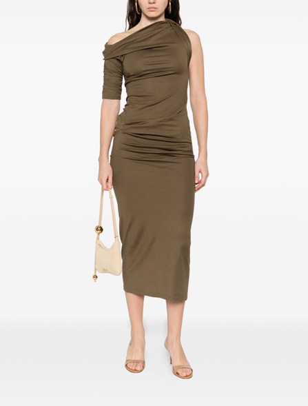 JACQUEMUS - Abito midi asimmetrico