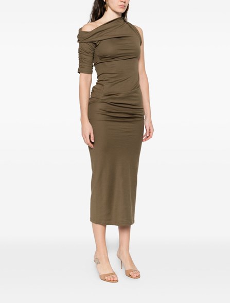 JACQUEMUS - Abito midi asimmetrico